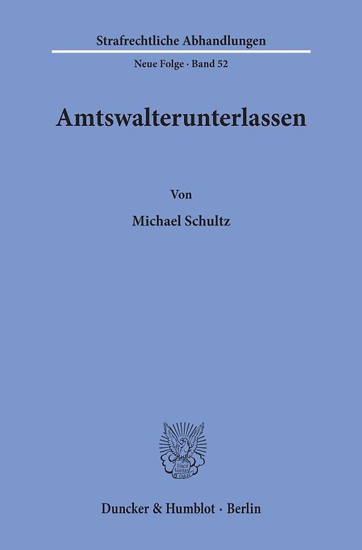 Amtswalterunterlassen.