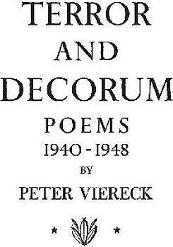 Terror and Decorum