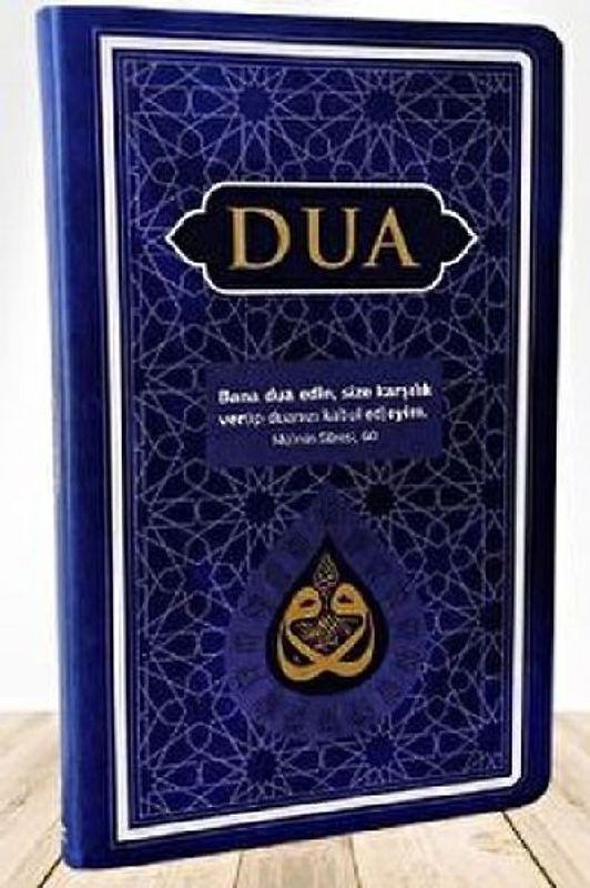 Dua - Evradi Serife Arapca ve Türkce, Cep Boy, Lacivert - Mavi - Ciltli