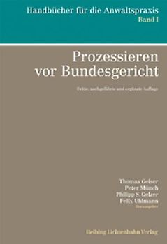 Prozessieren vor Bundesgericht
