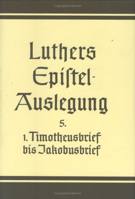 Der erste Brief des Paulus an Timotheus. Der erste Brief des Paulus an Titus. Der erste Brief des Petrus. Der erste Brief des Johannes. Der Brief an die Hebräer. Der Brief des Jakobus