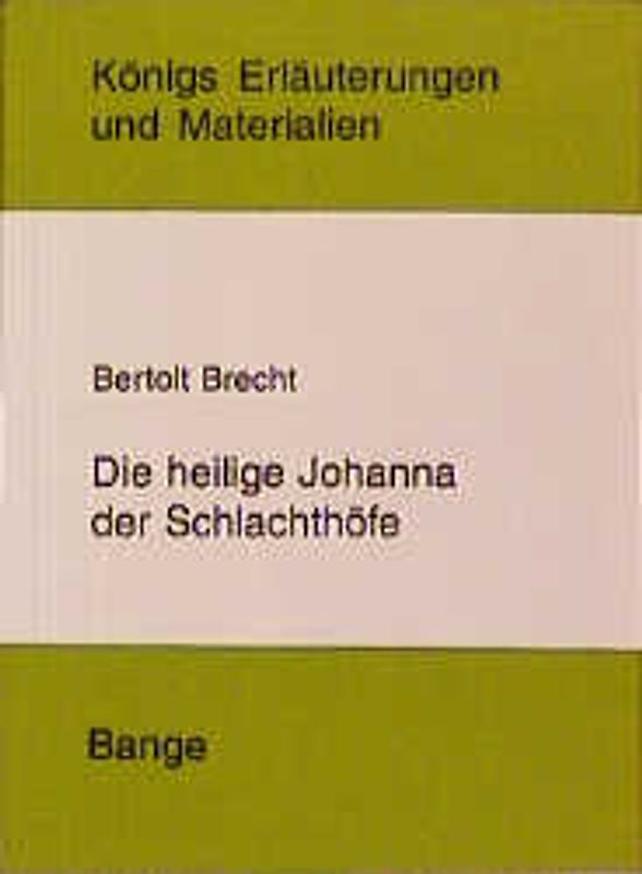 Die heilige Johanna der Schlachthöfe