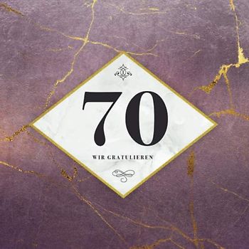 Wir Gratulieren: Gästebuch zum 70. Geburtstag · Geschenkidee als Andenken an die Geburtstagsfeier · Zum Hineinschreiben von persönlichen Glückwünschen · 80 Seiten mit dezenter Verzierun