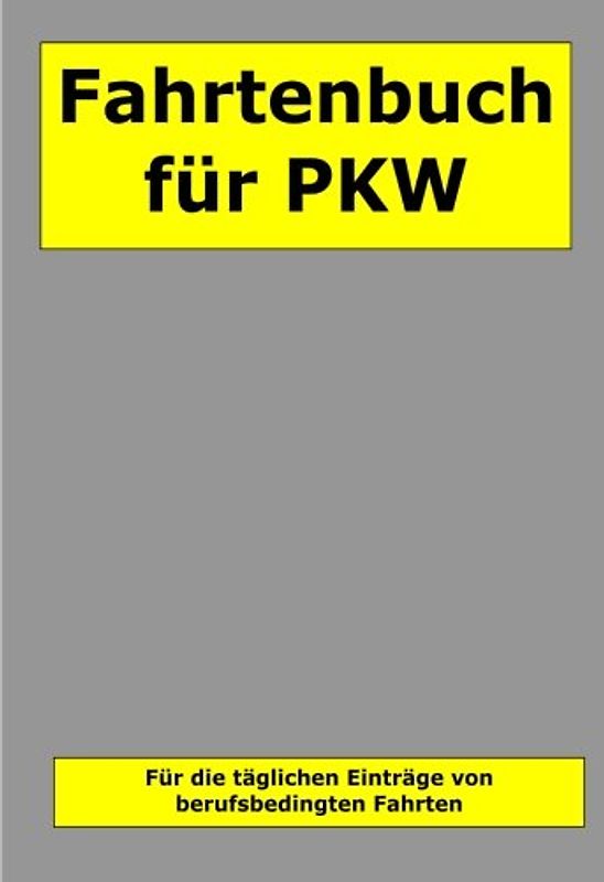 Fahrtenbuch fuer PKW