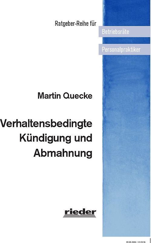 Verhaltensbedingte Kündigung und Abmahnung