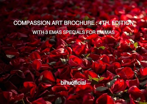 COMPASSION ART BROCHURE : 4TH. EDITION WITH 3 EMAS SPECIALS FOR A VERY MERRY EMIMAS
