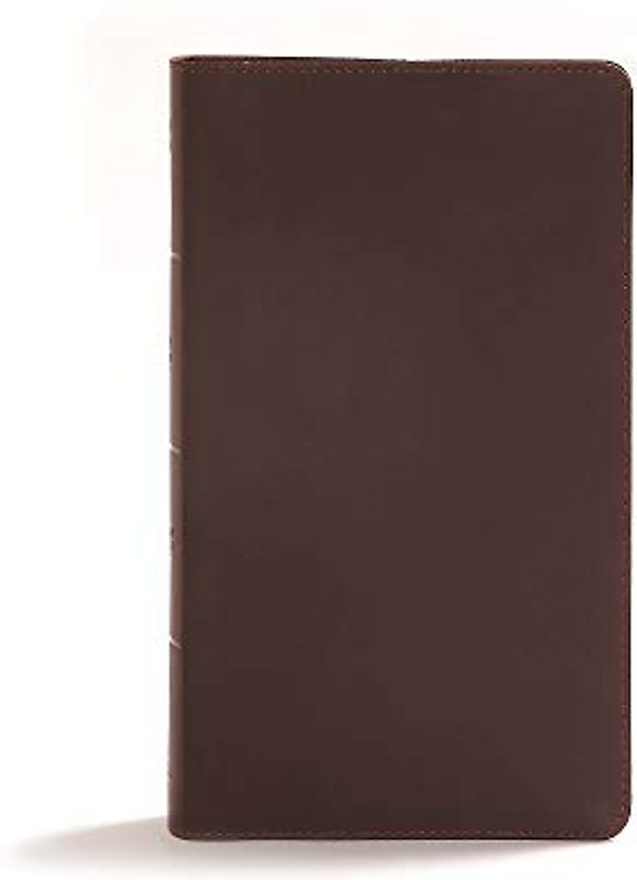 Holy Bible: Christian Standard Bible, Reader's Bible, Brown Genuine Leather