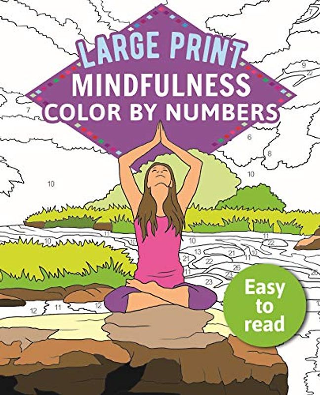 Mindfulness Color-By-Numbers Large Print (Sirius Large Print Color by Numbers Collection)