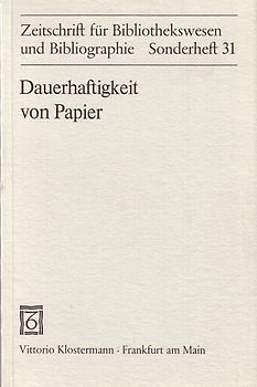 Die Dauerhaftigkeit von Papier