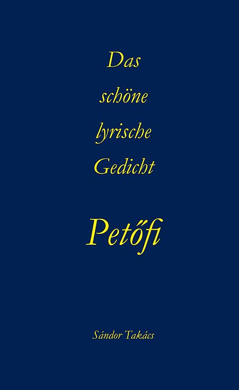 Das schöne lyrische Gedicht