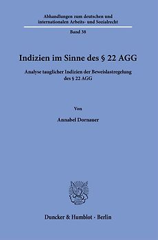 Indizien im Sinne des § 22 AGG
