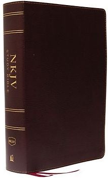 NKJV Study Bible, Bonded Leather, Burgundy, Full-Color, Red Letter Edition, Indexed, Comfort Print