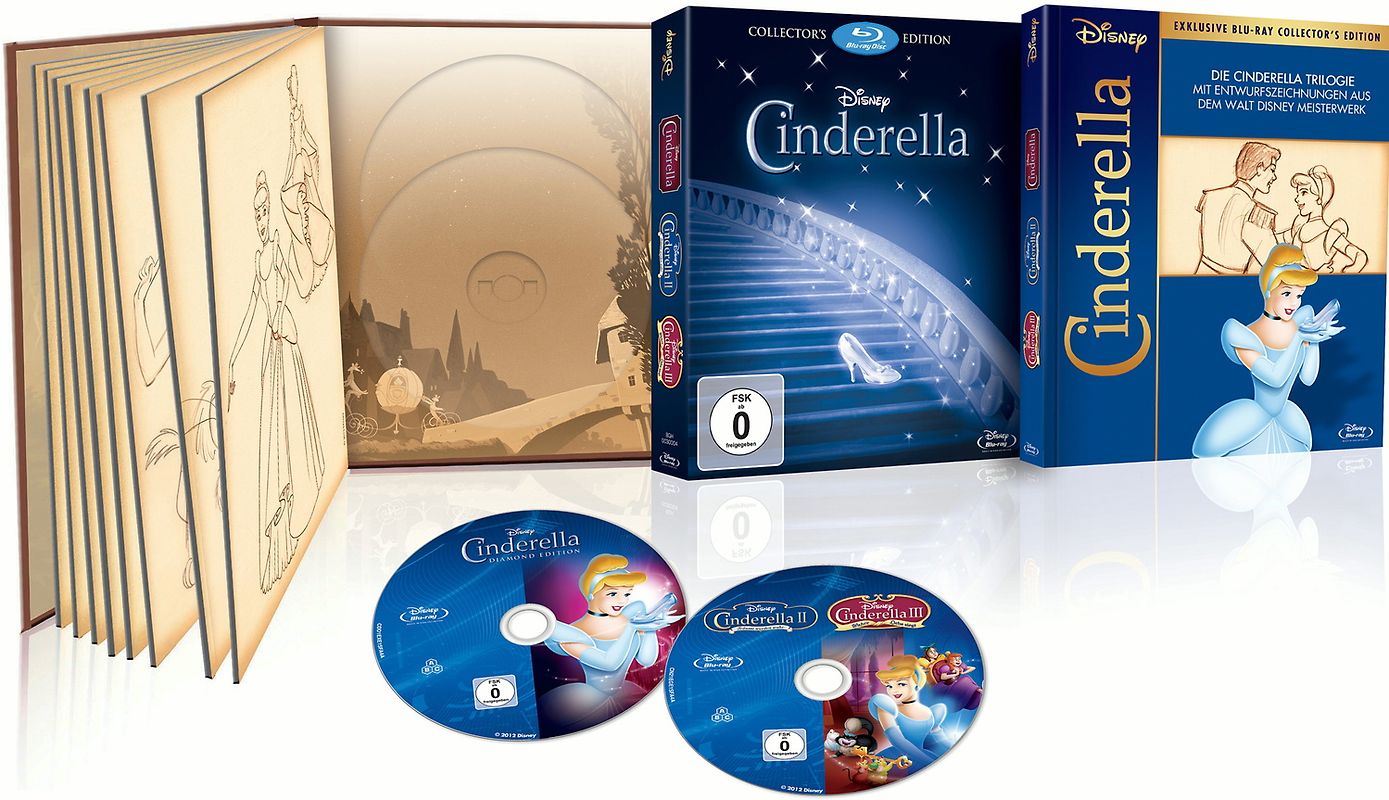 Cinderella 1-3 [Collectors Edition, Digibook 2 Discs] Blu-ray Disc