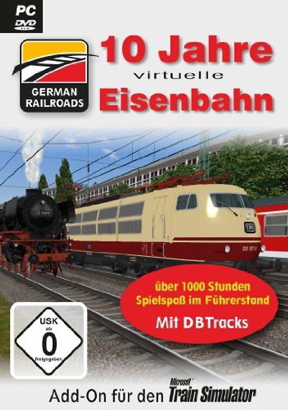 German Railroads: 10 Jahre virtuelle Eisenbahn [Train Simulator AddOn] PC Spiele