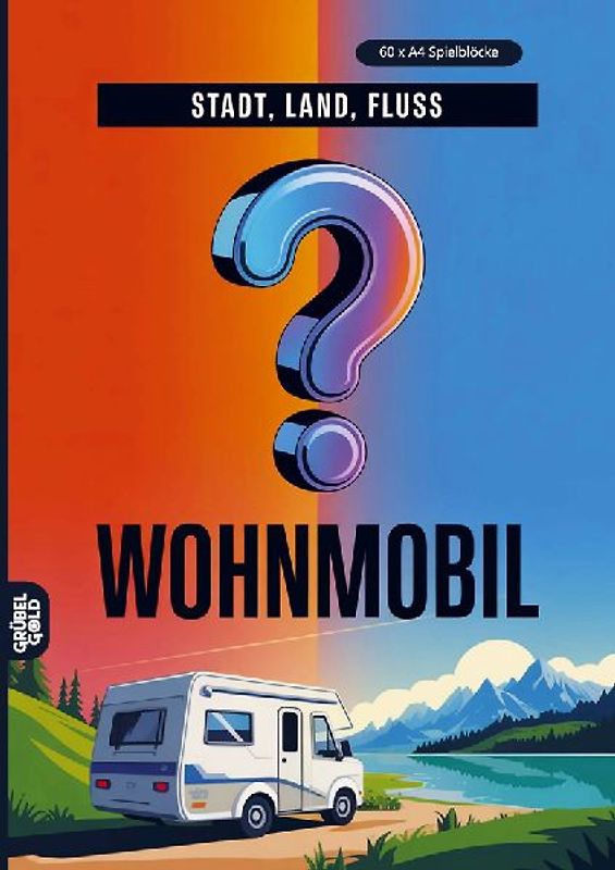 Stadt, Land, Fluss, Wohnmobil