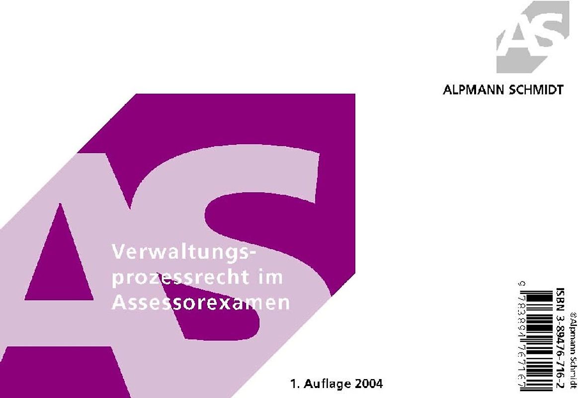Verwaltungsprozessrecht im Assessorexamen