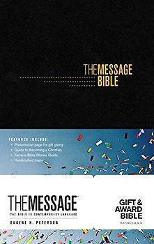 The Message Gift and Award Bible: The Bible in Contemporary Language, Gift & Award Bible, Black Imitation Leather