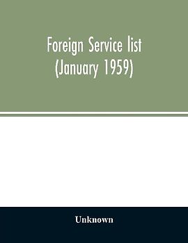 Foreign service list (January 1959)