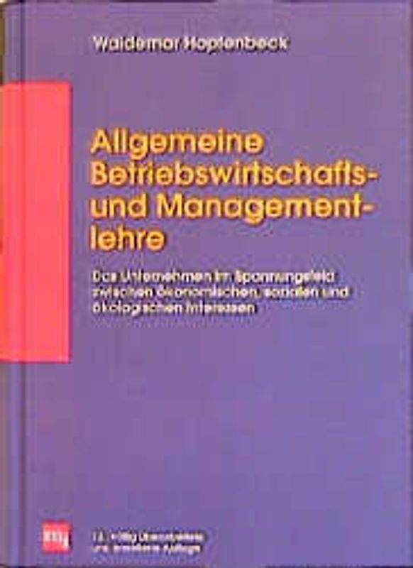 Allgemeine Betriebswirtschafts- und Managementlehre