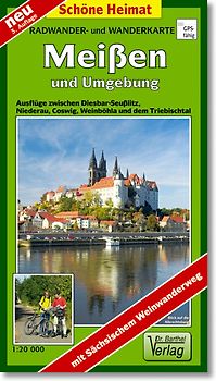 Radwander- und Wanderkarte Meißen und Umgebung