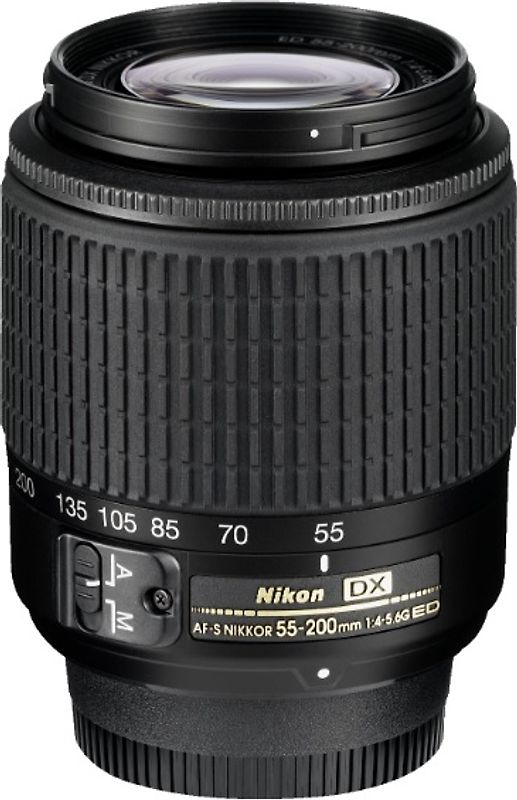 Nikon AF-S DX NIKKOR 55-200 mm F4.0-5.6 ED G 52 mm Obiettivo (compatible con Nikon F) nero