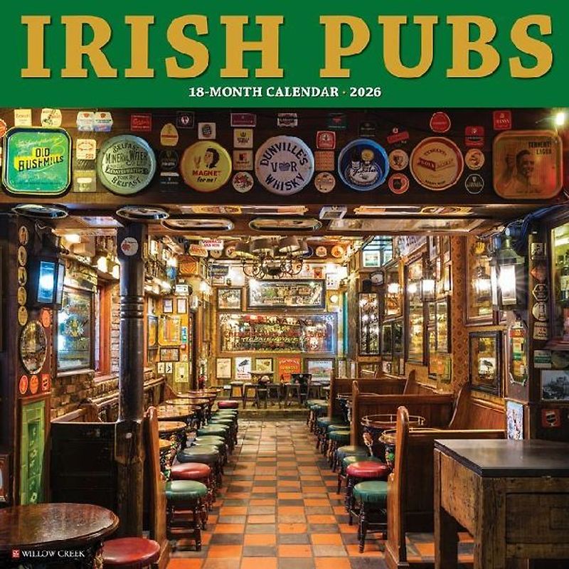 Irish Pubs 2026 12 X 12 Wall Calendar