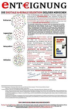 eNTEIGNUNG / eNT€IGNUNG (DIE DIGITALE &amp; €URALE SELEKTION DES/DER MENSCHEN … eIN€ UNWIeD€RLeGBAR€ BILDeRG€SCHICHTe)