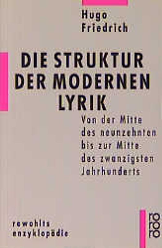 Die Struktur der modernen Lyrik