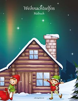 Malbuch mit Weihnachtselfen 1