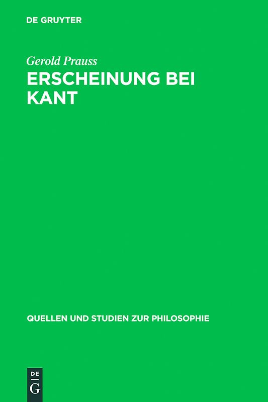 Erscheinung bei Kant