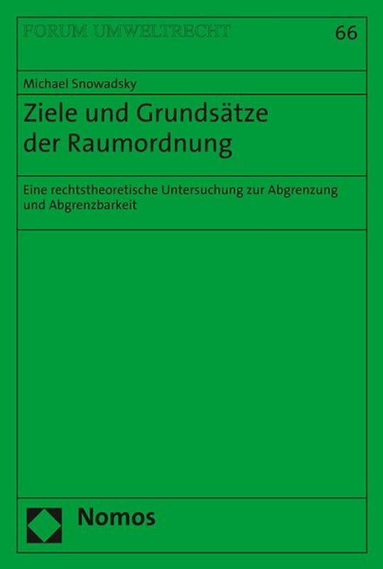 Ziele und Grundsätze der Raumordnung