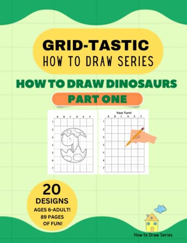 How to Draw Dinosaurs Part One: GRID-TASTIC How to Draw Series