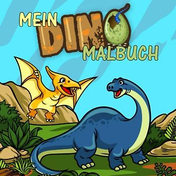 Mein Dino Malbuch: Enthält viele Motive zum Ausmalen und spannende Dinosaurier-Rätsel | für Dino-Fans ab 2 Jahren