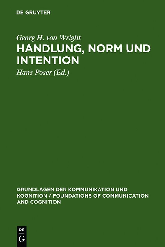 Handlung, Norm und Intention