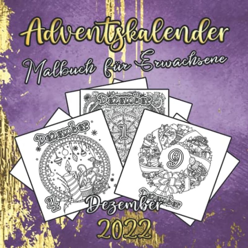 Adventskalender Malbuch für Erwachsene: Vol. 2 | 25 Nummerierte Weihnachten Malvorlagen | Weihnachtskalender Mandalas für Erwachsene und ältere Kinder | Winter Mandala zum Ausmalen