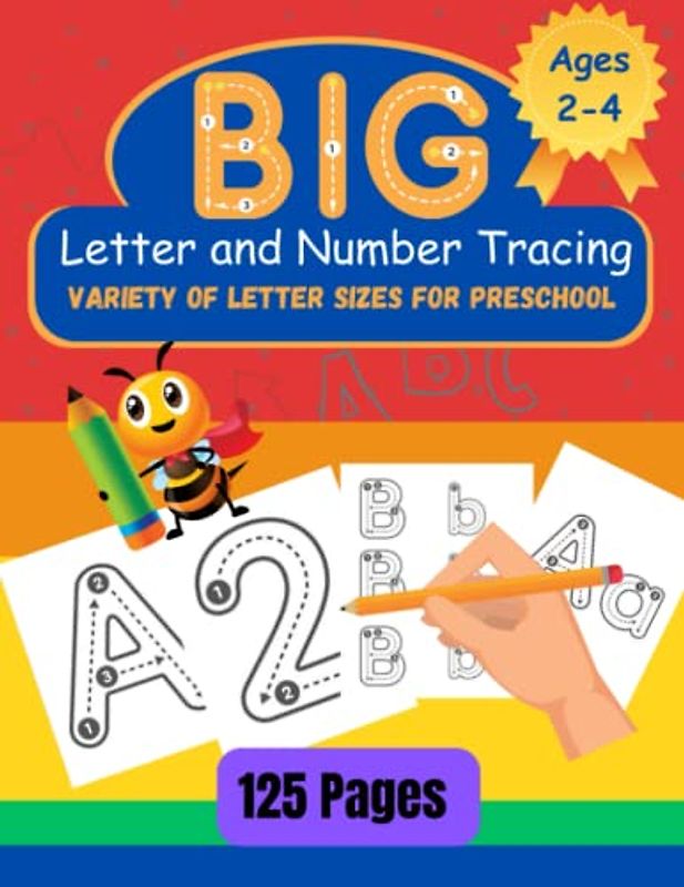 Big Letter Tracing for Preschoolers and Toddlers Ages 2-4: Homeschool Preschool Learning Activities for 3 year olds