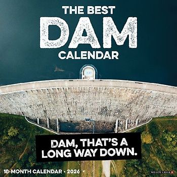 The Best Dam Calendar 12 X 12 Wall Calendar