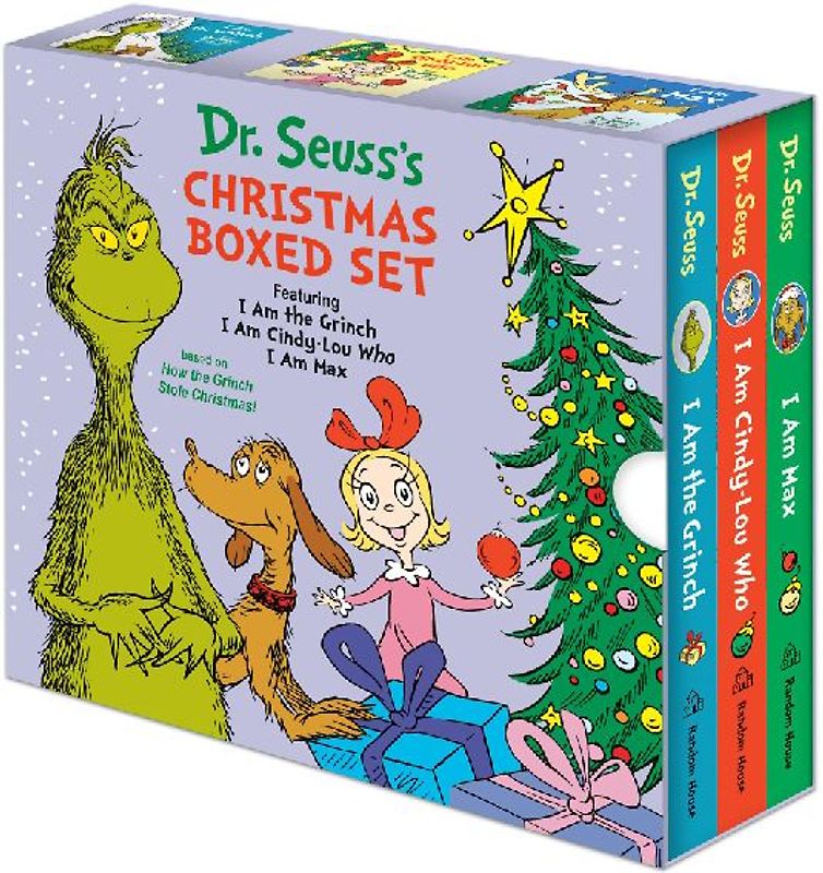 Dr. Seuss's Christmas 3-Book Boxed Set: I Am the Grinch, I Am Cindy-Lou Who; I Am Max