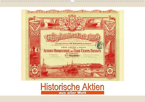 Historische Aktien aus aller Welt  (Posterbuch DIN A4 quer)