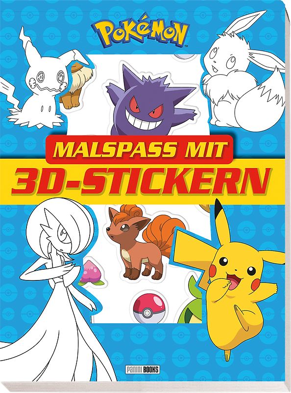 Pokémon: Malspaß mit 3D-Stickern