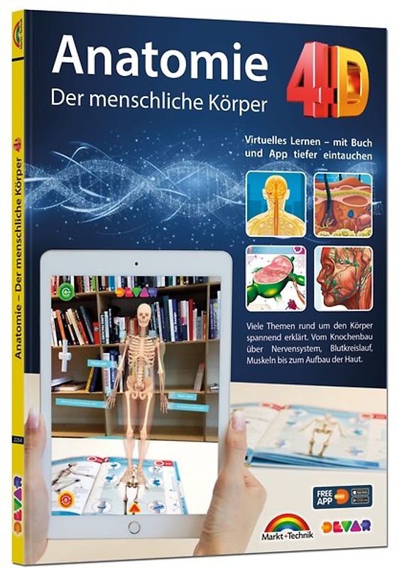 Anatomie 4D - der menschliche Körper mit APP zum virtuellen Rundgang
