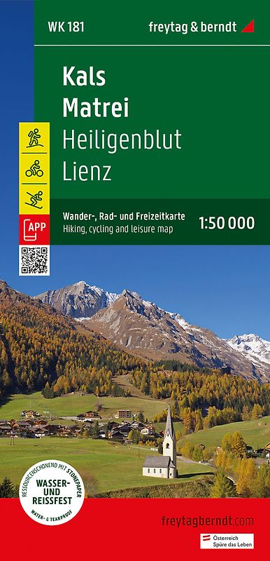 freytag & berndt Wanderkarte WK 181 Kals - Matrei, Heiligenblut - Lienz 1:50.000