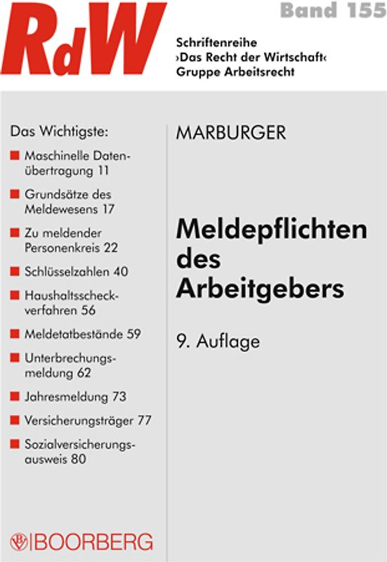 Meldepflichten des Arbeitgebers