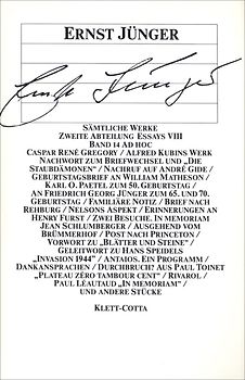 Sämtliche Werke. Werkausgabe in 22 Bänden, komplett / Ad hoc (Sämtliche Werke. Werkausgabe in 22 Bänden, Bd. ?)