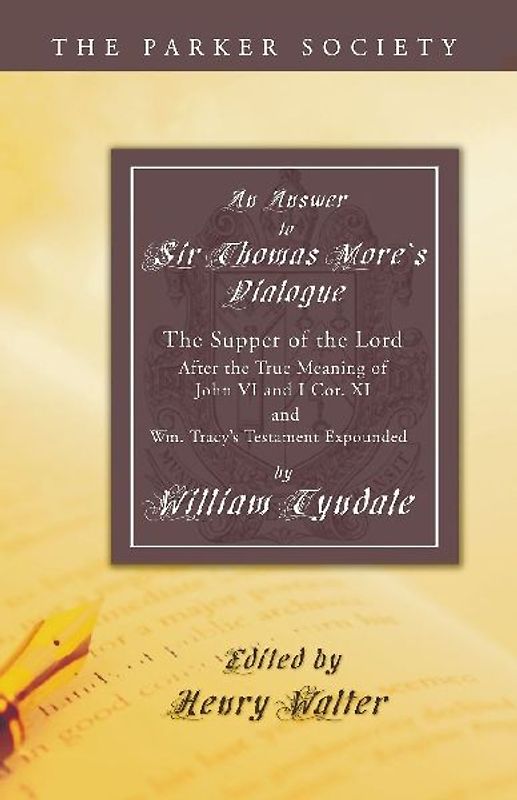 An Answer to Sir Thomas More's Dialogue