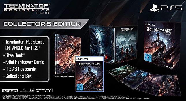 Terminator: Resistance Enhanced [Collector’s Edition, inkl. Steelbook, Mini Hardcover Comic & 4 Postcards] PlayStation 5