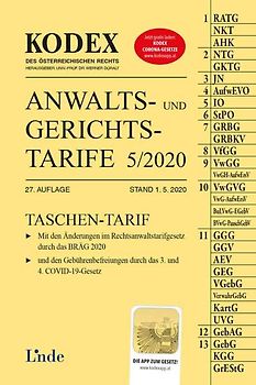 KODEX Anwalts- und Gerichtstarife 5/2020