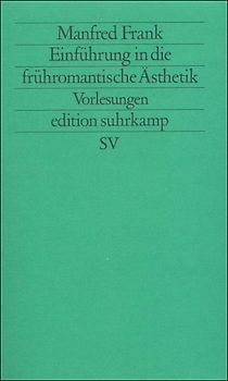 Einführung in die frühromantische Ästhetik