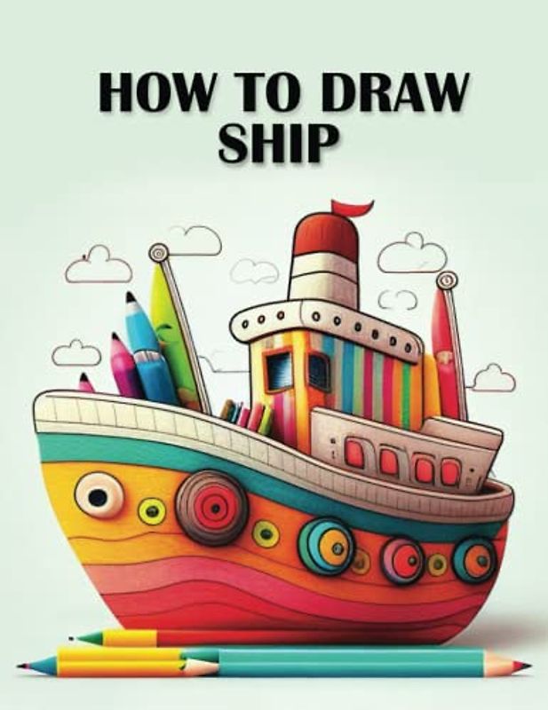 How to Draw Ships: Coloring: A Step-by-Step Guide to Drawing and Coloring Beautiful Ships