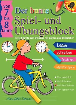 Der bunde Spiel- und Übungsblock, 7-8 Jahre
